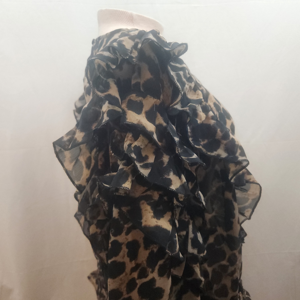 Truth Leopard Print Ruffle Top - Picture 6 of 8